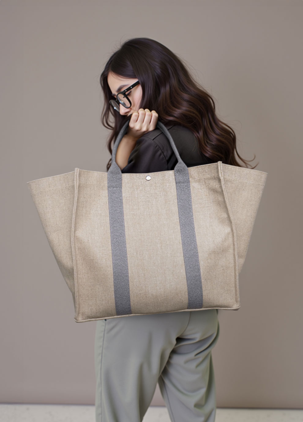 FRANÇOIS RENIER トートバッグ アイボリー/ブラック 2025 Spring & Summer Collection | FRANCOIS RENIER（フランソワ